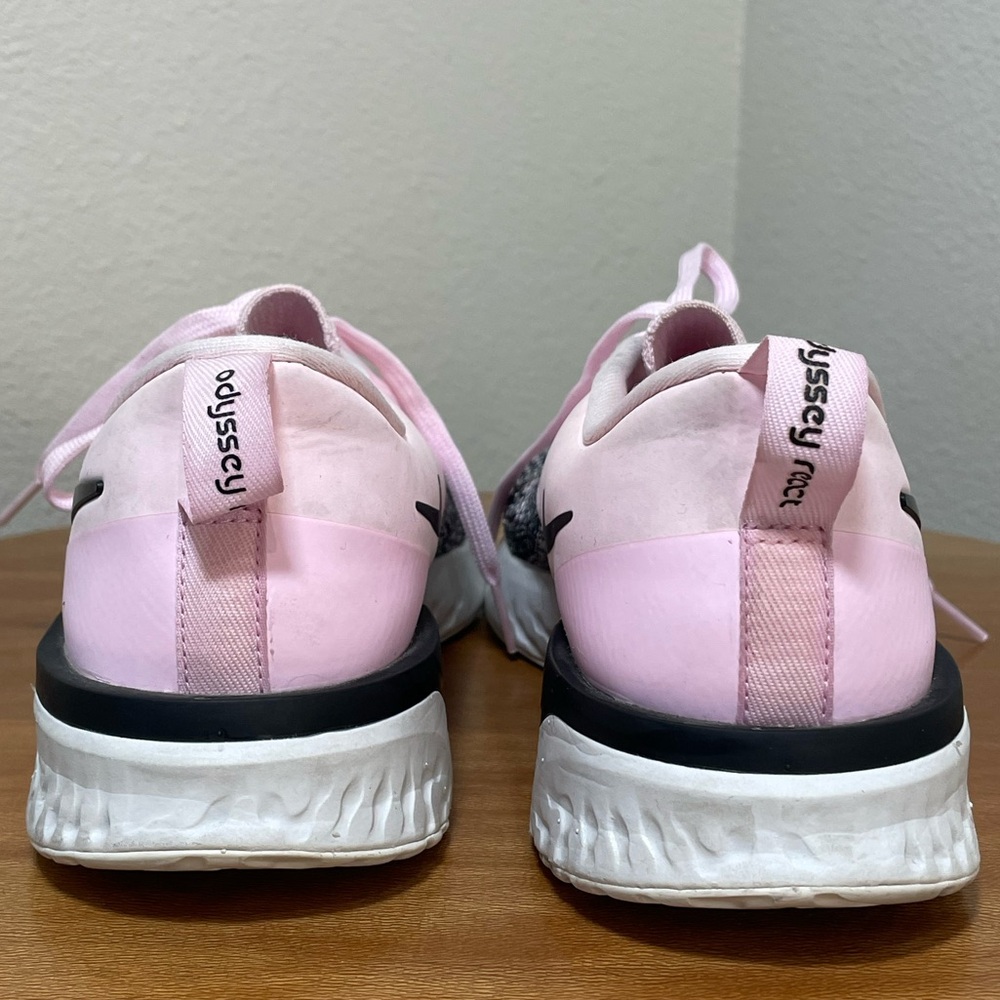 Women’s Nike Odyssey React Flyknit 2 Size 7 'Barely Rose' AH1016-601 - Picture 7 of 15